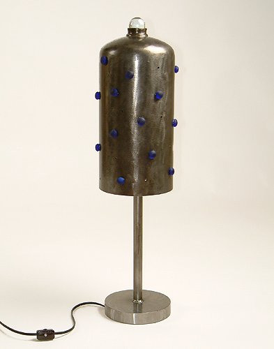 Metal Art - Blue-Bead Table Lamp